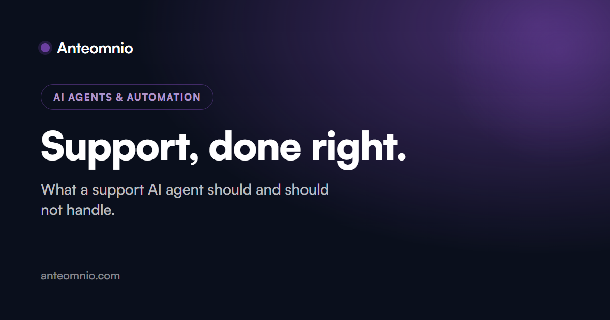 What a support AI agent can and cannot do