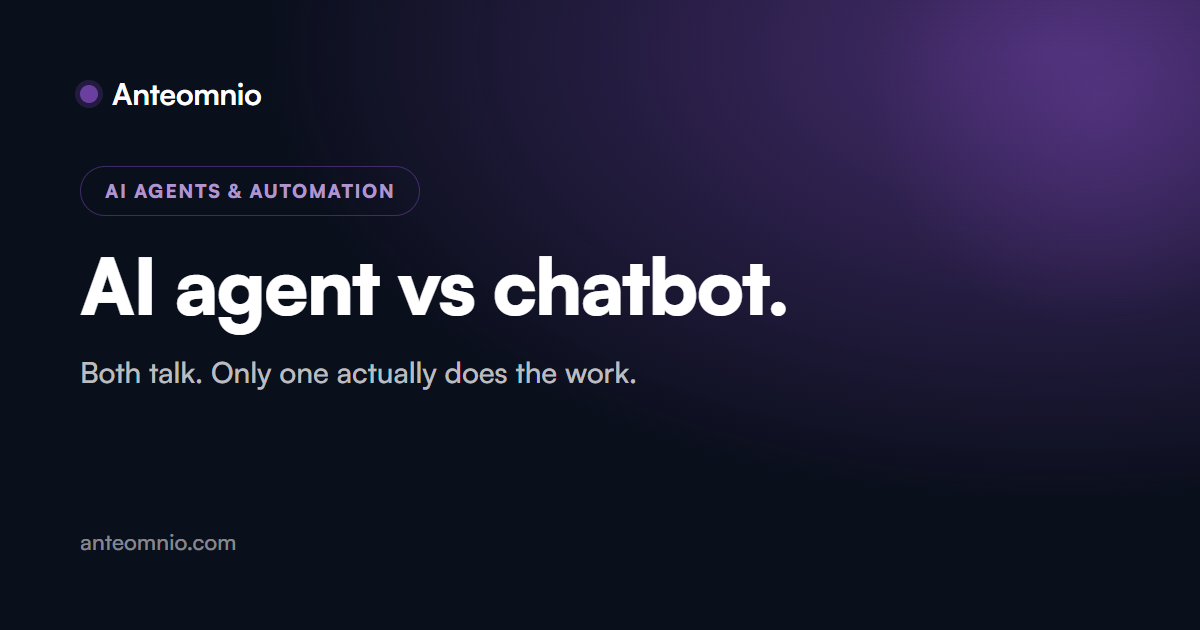 AI agent vs chatbot