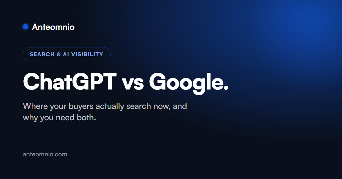 ChatGPT vs Google: where buyers search now