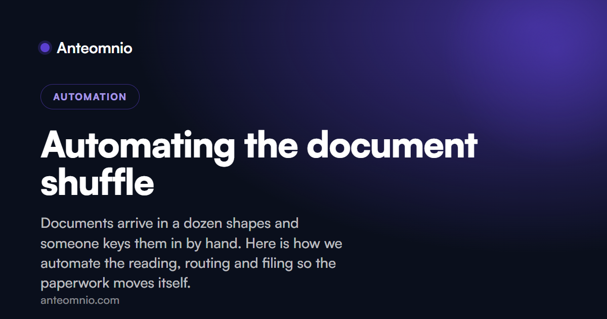 Automating the document shuffle