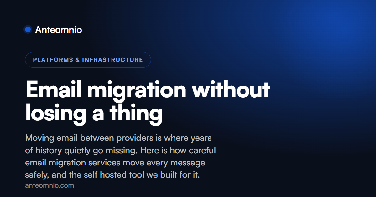 Email migration without losing a thing
