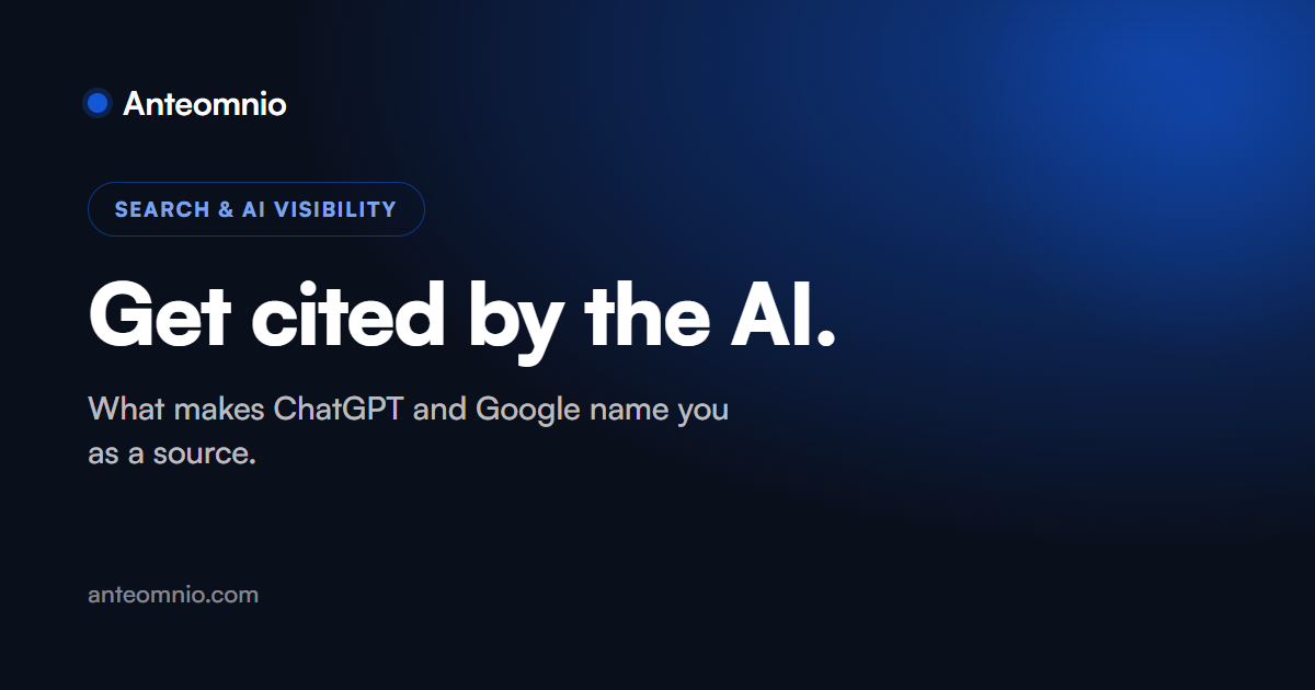 Get cited by the AI