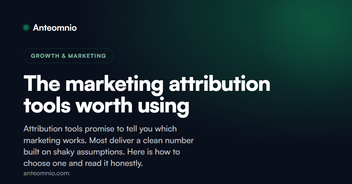 The marketing attribution tools worth using
