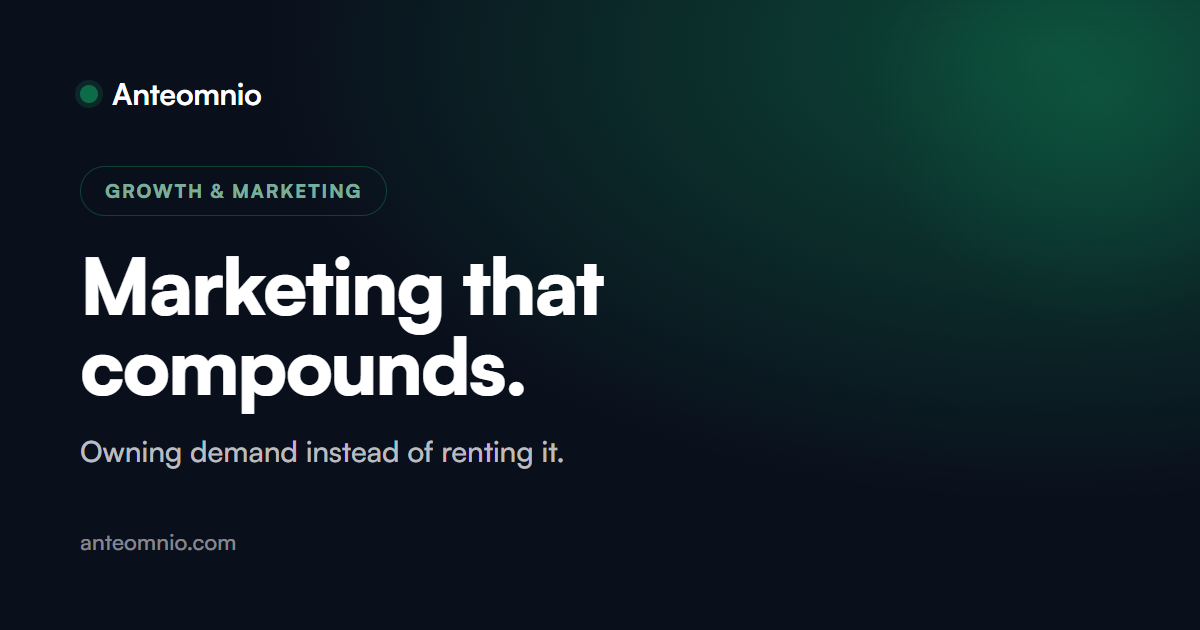 Marketing that compounds