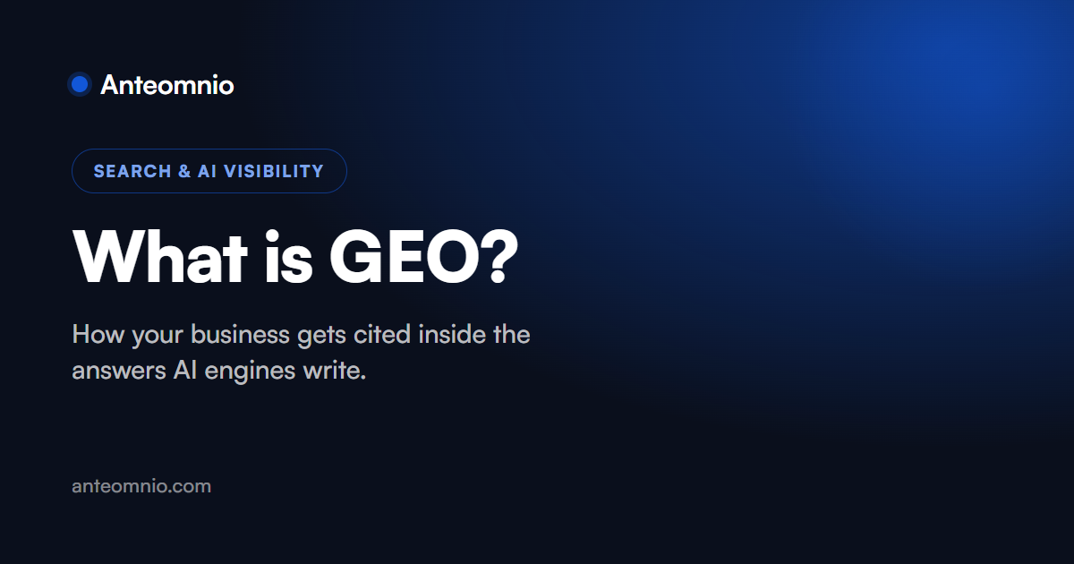 What is GEO