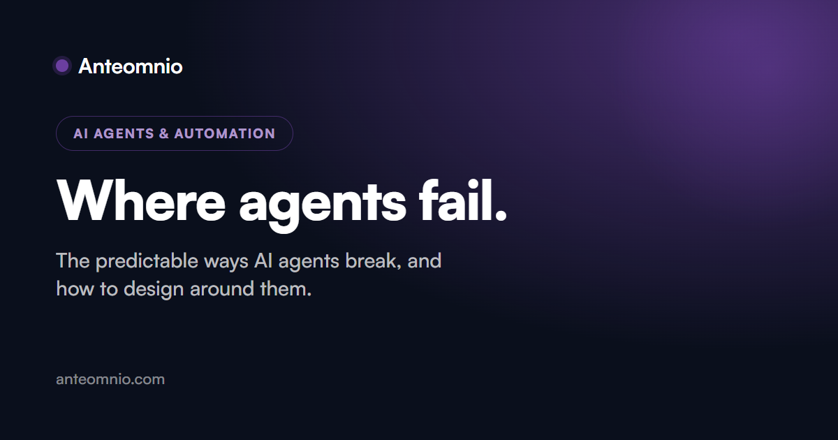 Where AI agents still fail, and how we design around it