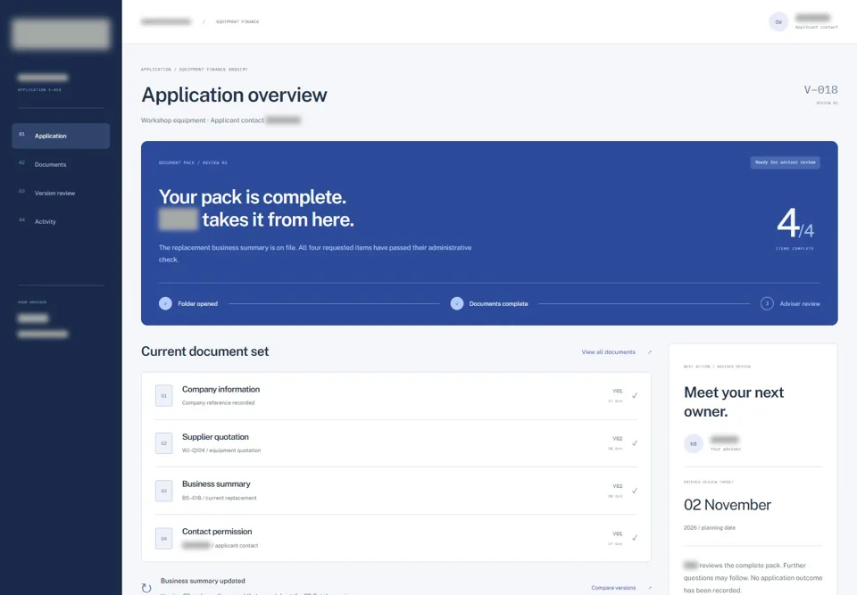 Application overview — identifying labels masked