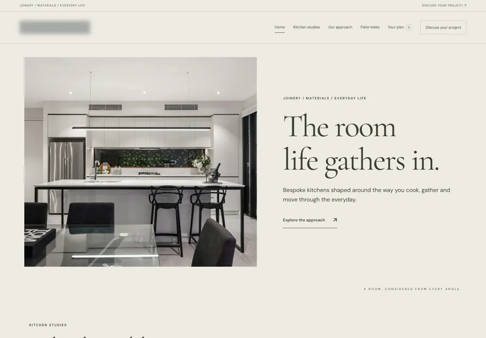 Home — identifying labels masked