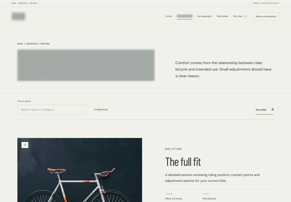 Fit & workshop — identifying labels masked