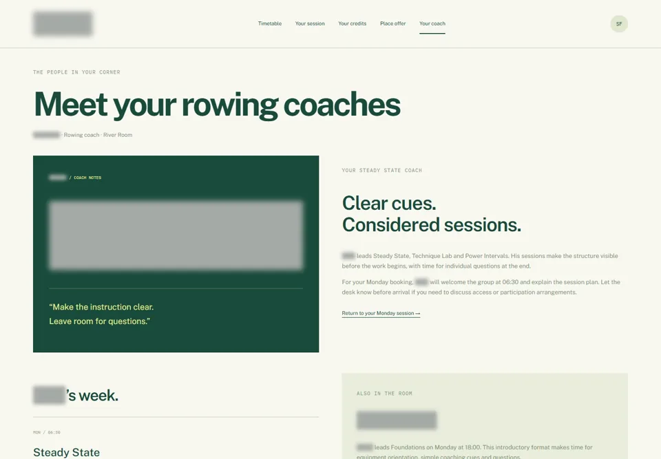 Meet your rowing coaches — identifying labels masked