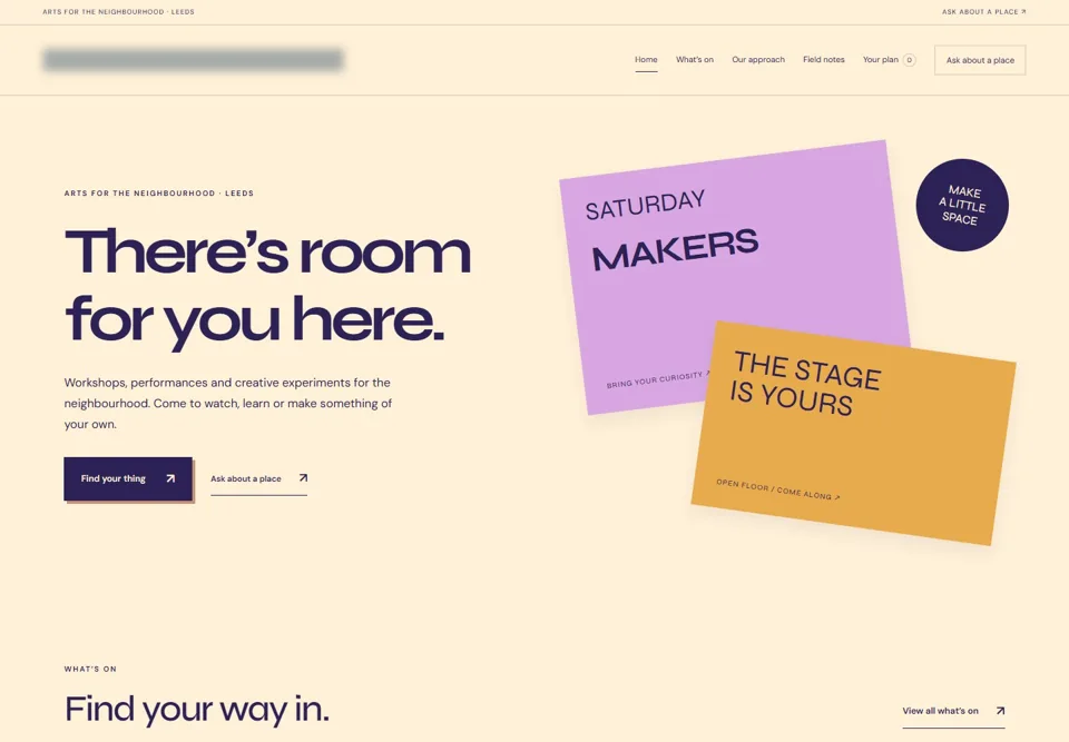 Home — identifying labels masked