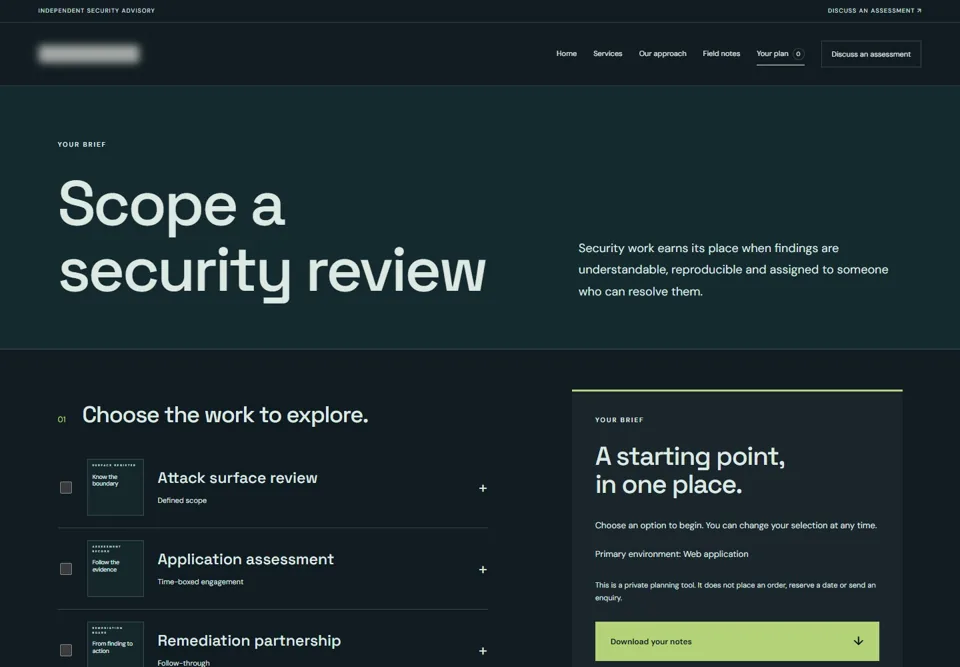 Scope a security review — identifying labels masked
