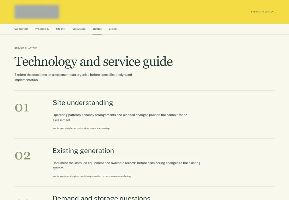 Technology and service guide — identifying labels masked