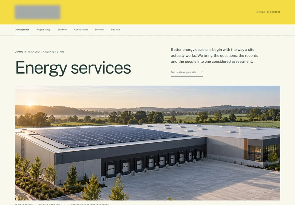 Energy services — identifying labels masked