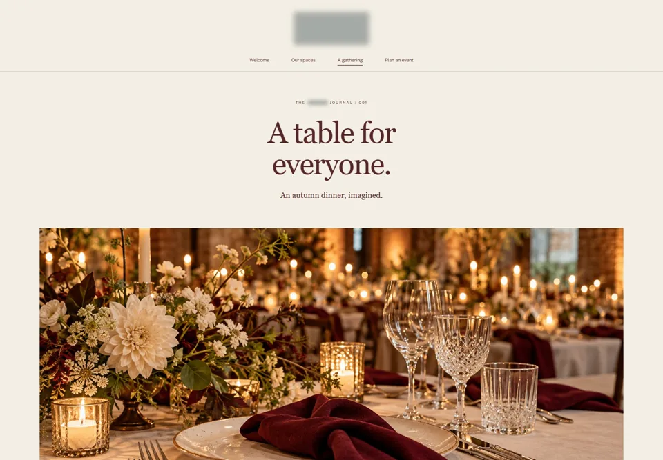 An autumn gathering — identifying labels masked