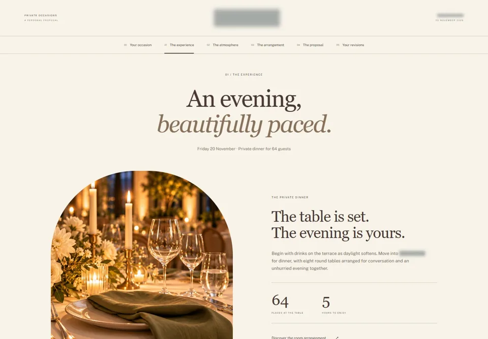 The experience — identifying labels masked