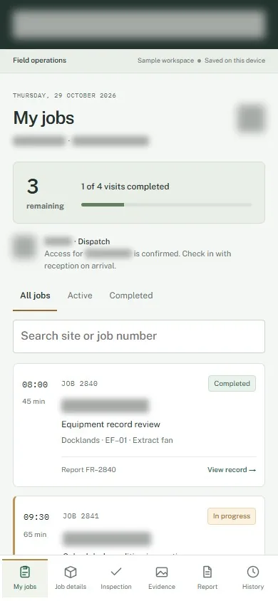 Expanded anonymised project view