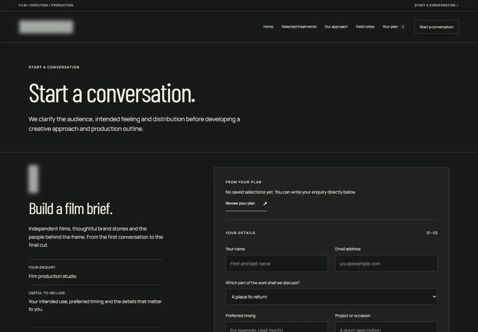 Start a conversation — identifying labels masked