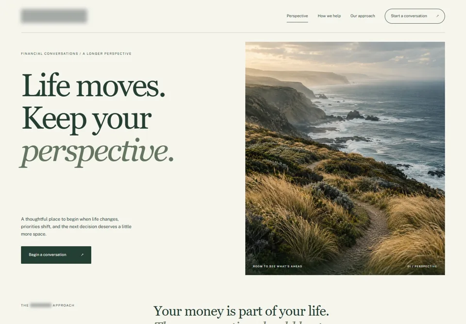 Life moves. Keep your perspective. — identifying labels masked