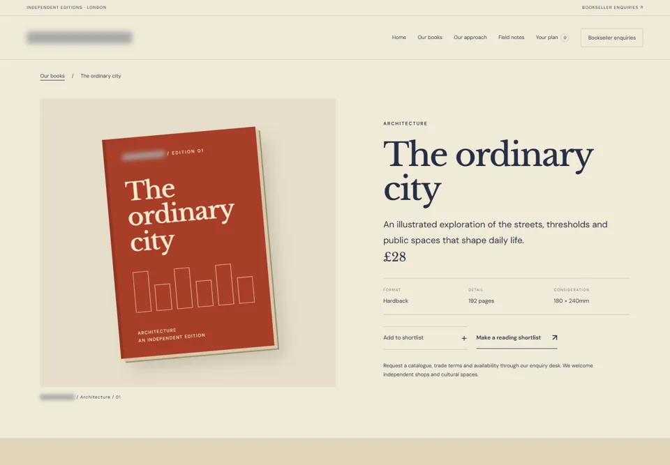 The ordinary city — identifying labels masked