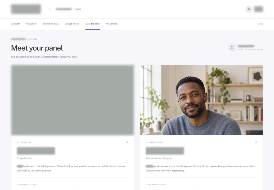 Meet your panel — identifying labels masked