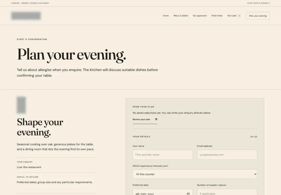 Plan your evening — identifying labels masked