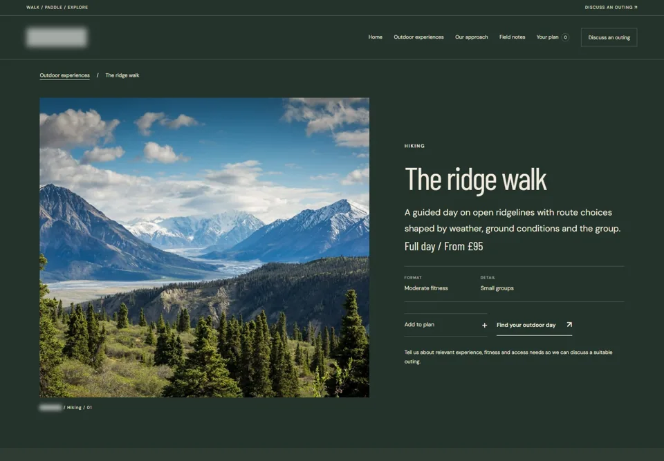 The ridge walk — identifying labels masked