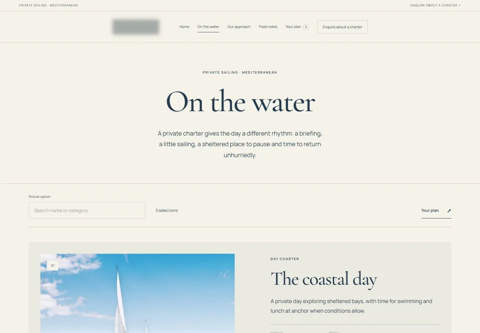 On the water — identifying labels masked