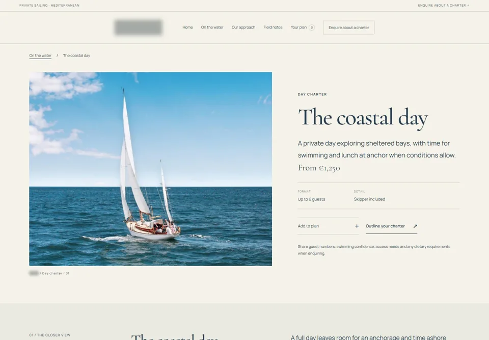 The coastal day — identifying labels masked
