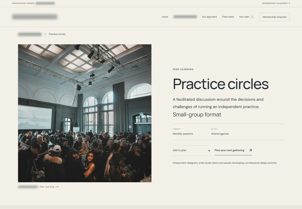 Practice circles — identifying labels masked