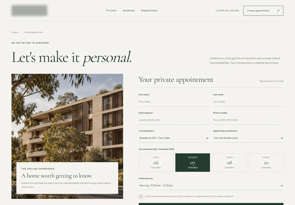 Viewing preferences, with identifying details masked