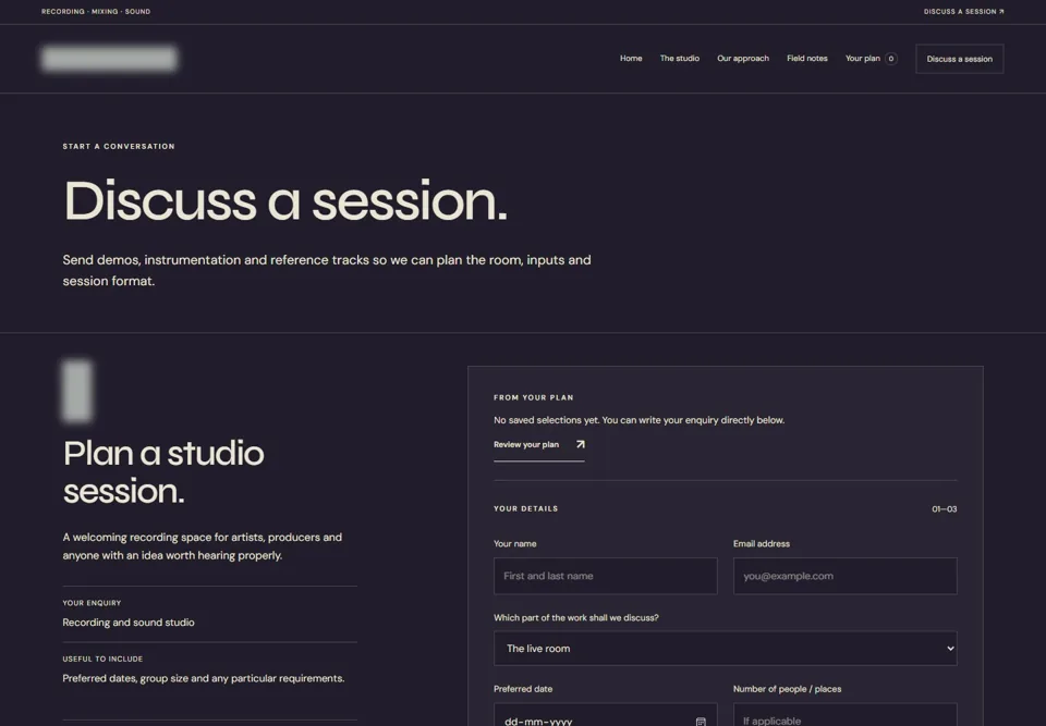 Discuss a session — identifying labels masked