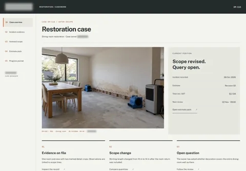 Expanded anonymised project view