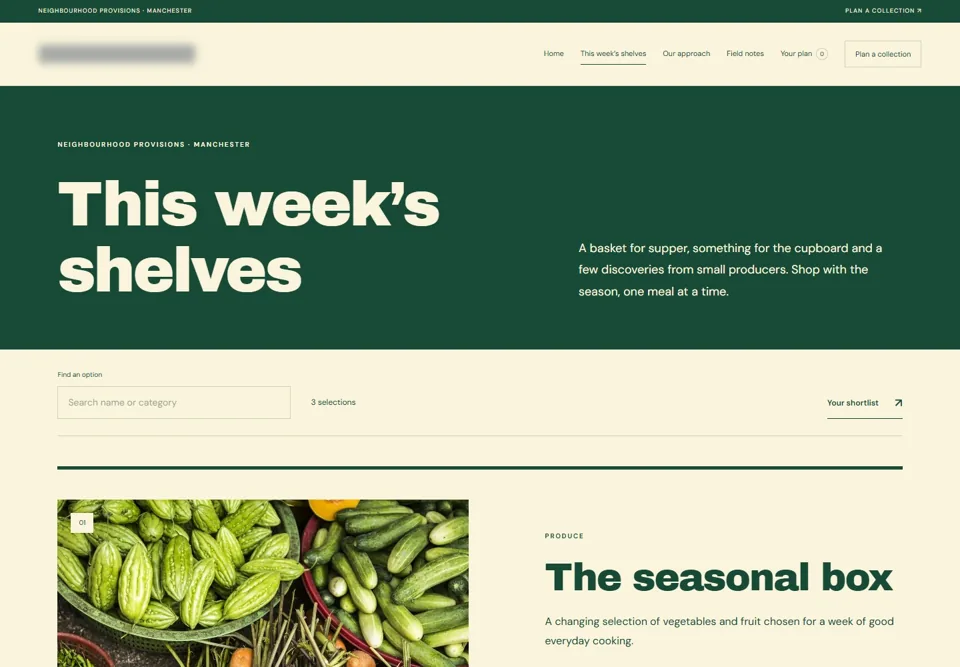 This week’s shelves — identifying labels masked