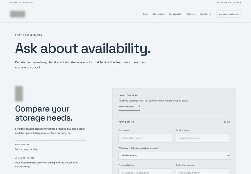 Ask about availability — identifying labels masked