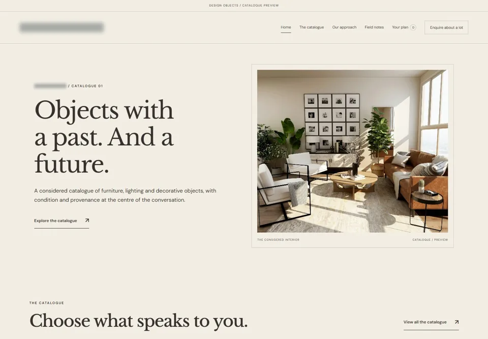 Home — identifying labels masked