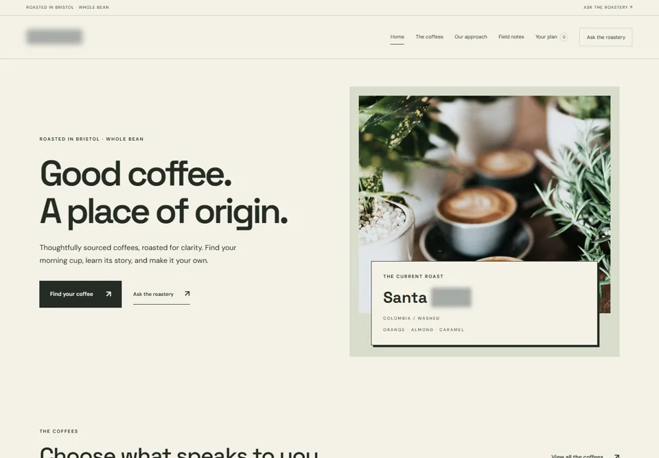 Home — identifying labels masked