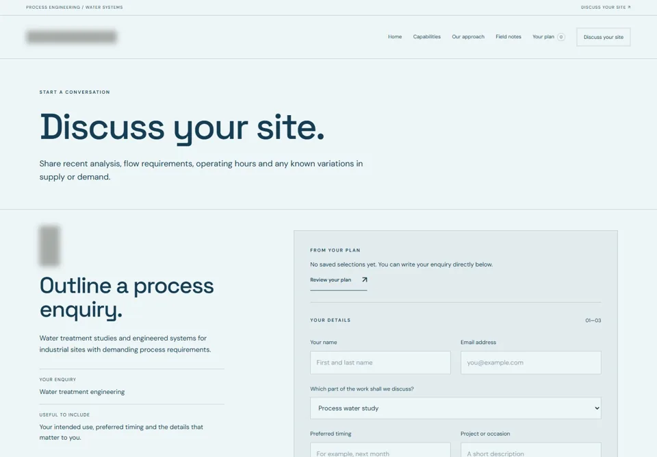 Discuss your site — identifying labels masked