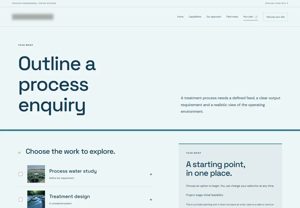 Outline a process enquiry — identifying labels masked