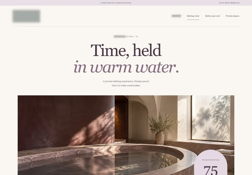 The bathing ritual — identifying labels masked