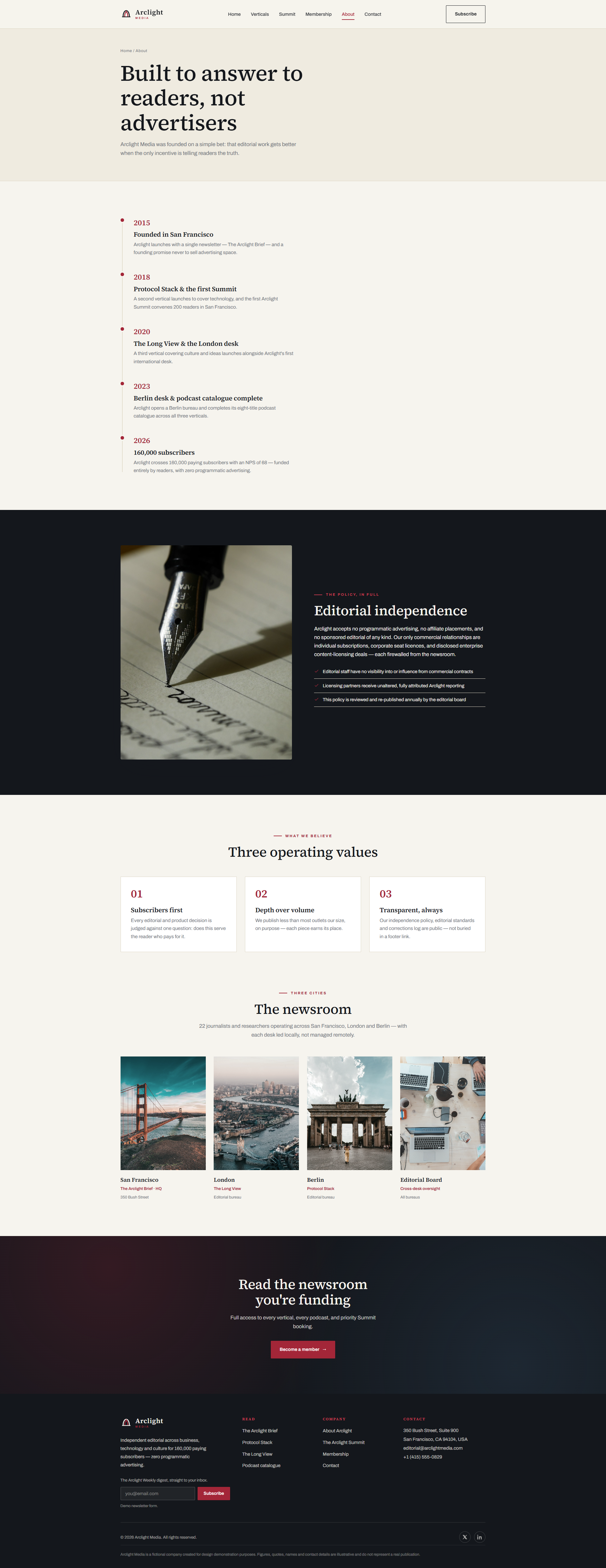 Independent Digital Publishing Website, about page
