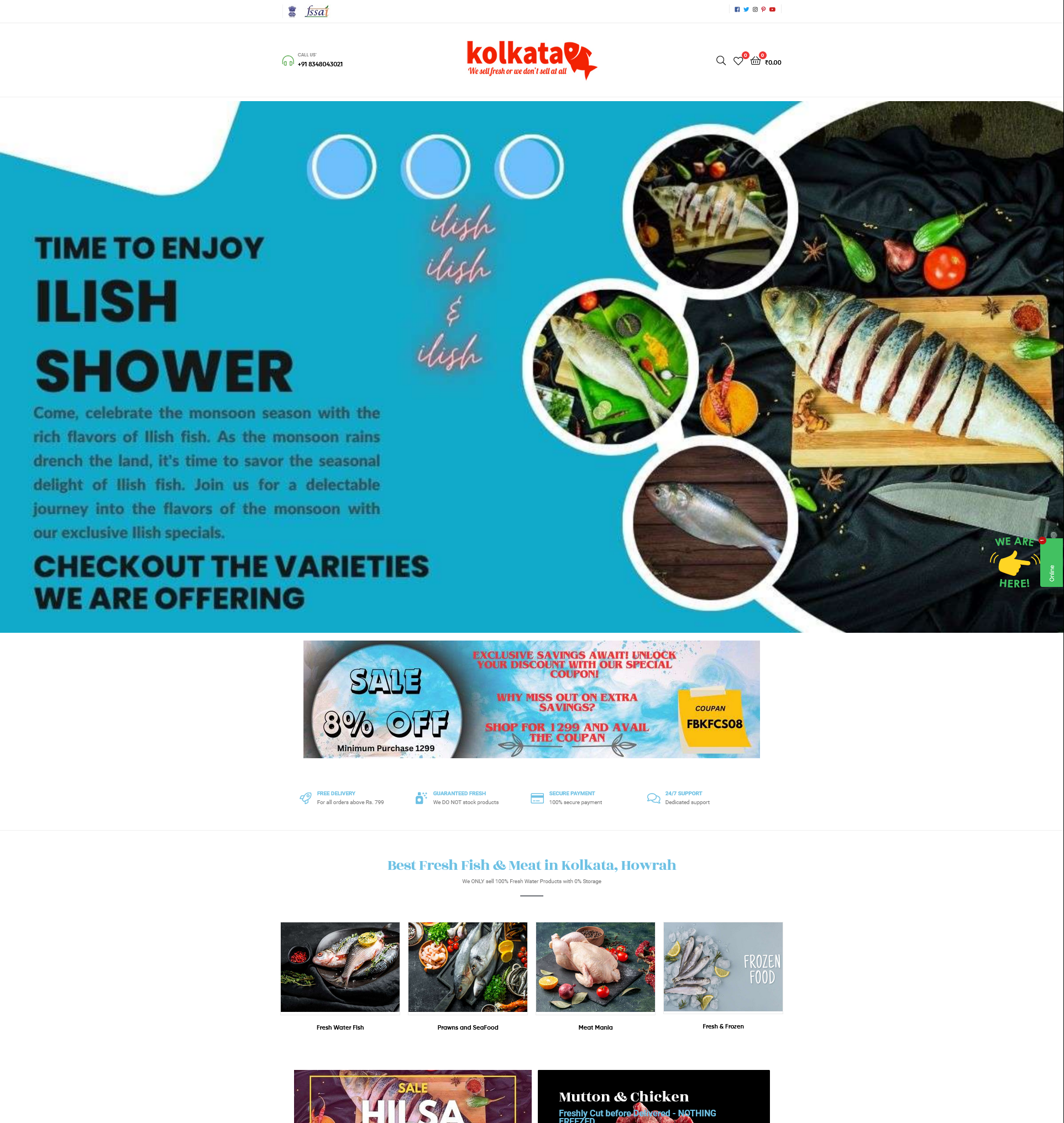 Fresh Fish e-commerce website