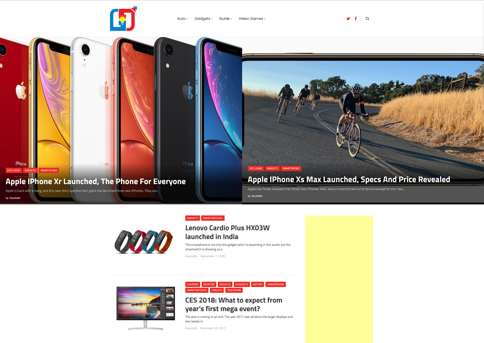 Tech Blog website